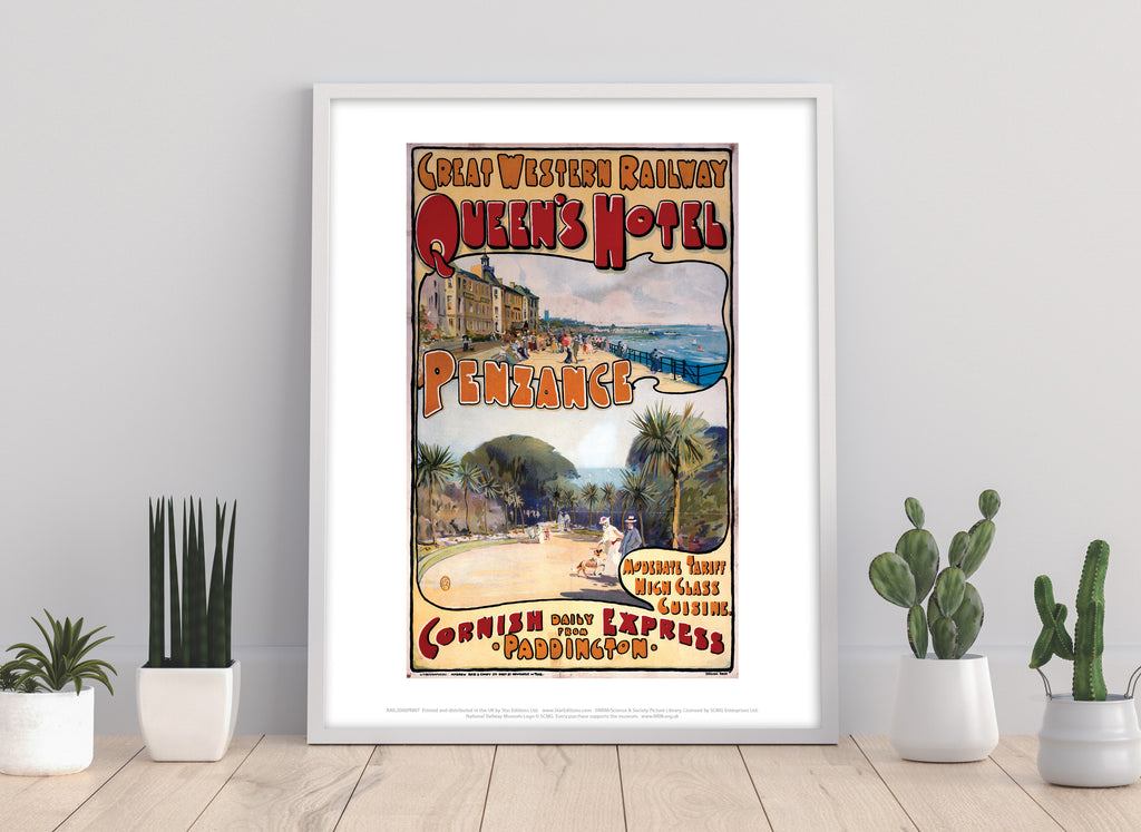 Queens Hotel Penzance - Cornish Express - Premium Art Print