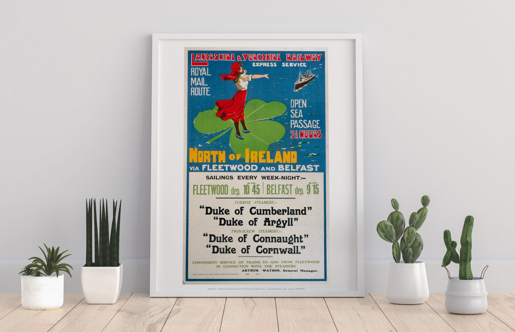 Lancashire And Yorkshire Railway, North Of Ireland Art Print