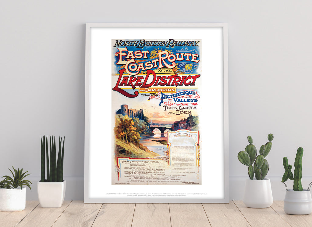 East Coast Route To The Lake District Art Print