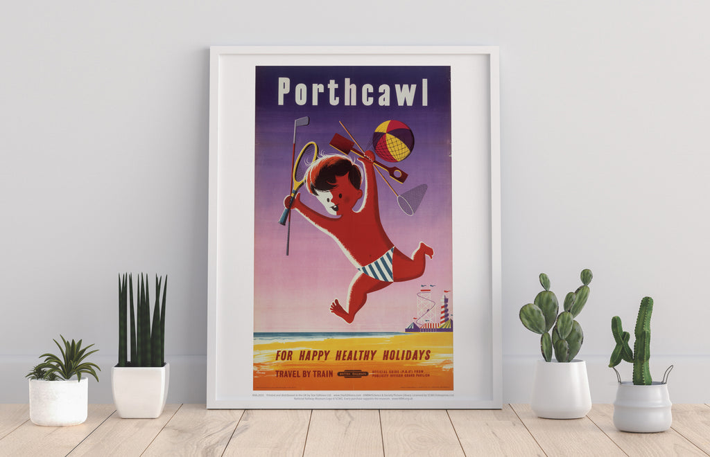 Porthcawl For Happy Holidays - Glamorganshire - Art Print