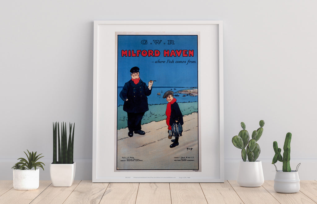 Milford Haven, Where Fish Comes From - Premium Art Print