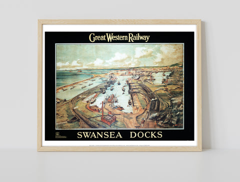 Great Western Railway, Swansea Docks - Premium Art Print