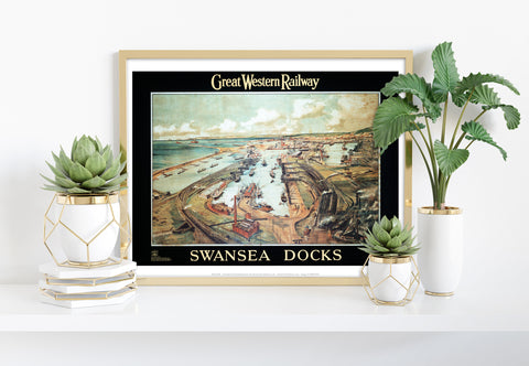 Great Western Railway, Swansea Docks - Premium Art Print