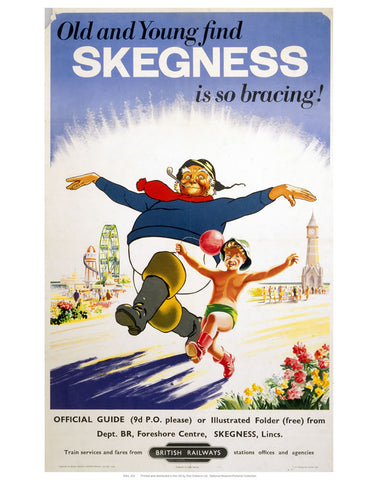 Old and Young Skegness 24" x 32" Matte Mounted Print