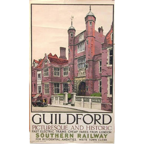 Guildford Southern Railway 24" x 32" Matte Mounted Print