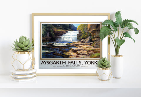 Aysgarth Falls, Yorkshire - 11X14inch Premium Art Print