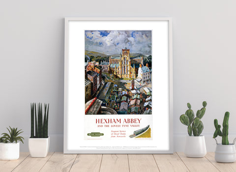 Hexham Abbey, Tyne Valley - 11X14inch Premium Art Print