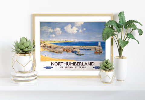 Northumberland, Seahouses - 11X14inch Premium Art Print