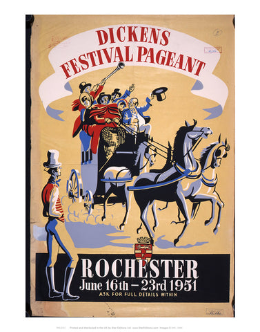 Rochester - Charles Dickens Festival 24" x 32" Matte Mounted Print