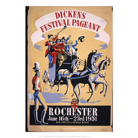 Rochester - Charles Dickens Festival 24" x 32" Matte Mounted Print