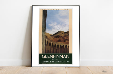 Glenfinnan By Train Highland Lines - Premium Art Print
