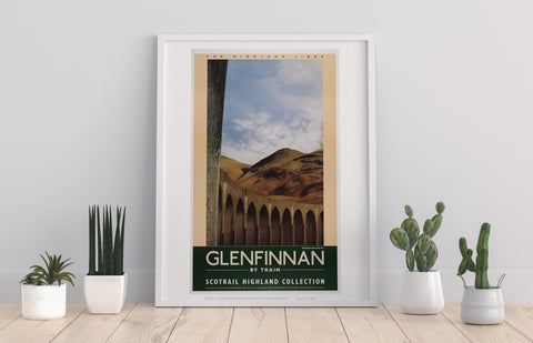 Glenfinnan By Train Highland Lines - Premium Art Print