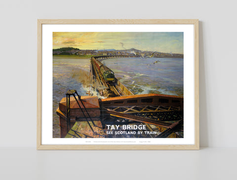 Tay Bridge See Scotland By Train - 11X14inch Premium Art Print