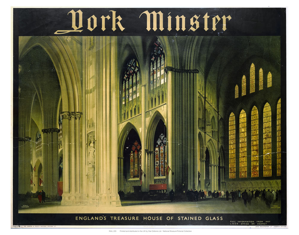 York Minster 24" x 32" Matte Mounted Print