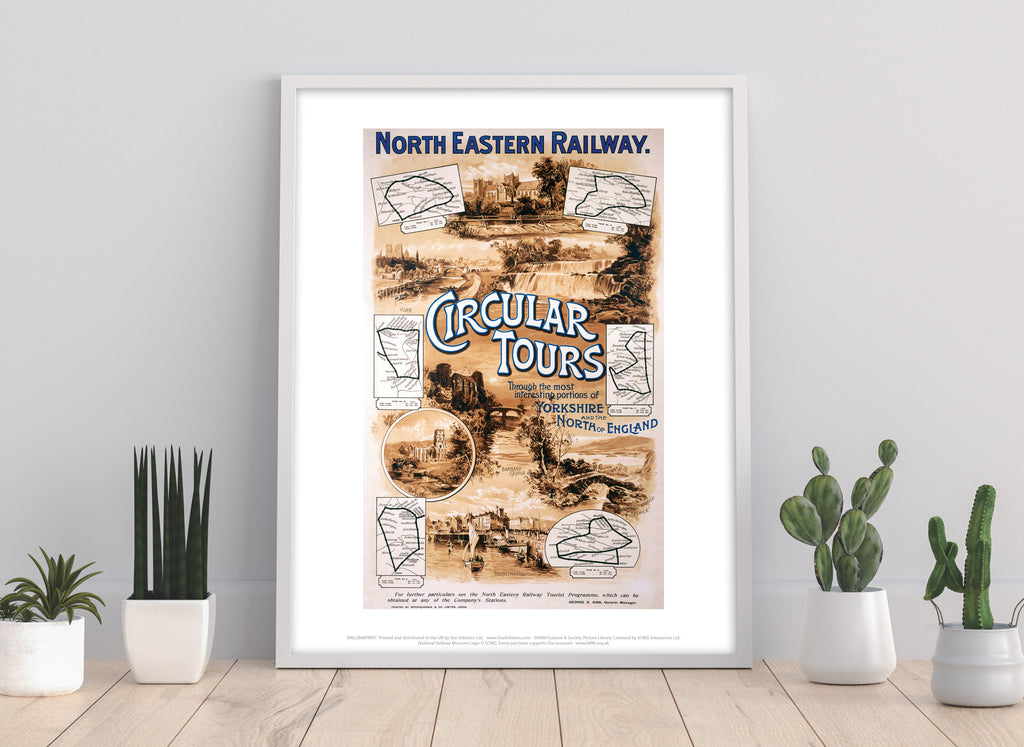 North Eastern Railway Circular Tours - Premium Art Print