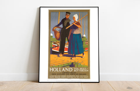 Holland Via Hull - Rotterdam - 11X14inch Premium Art Print