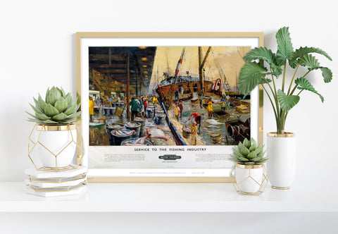Service To The Fishing Industry - 11X14inch Premium Art Print