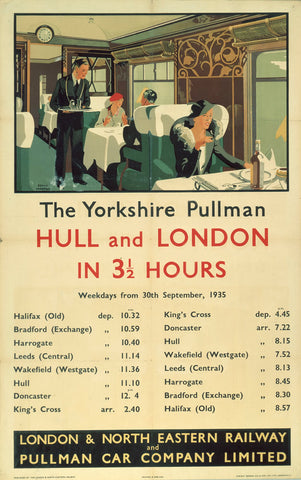 The Yorkshire Pullman - Hull and London 24" x 32" Matte Mounted Print