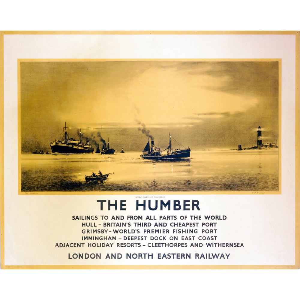 The Humber - Hull 20cm x 20cm Mini Mounted Print