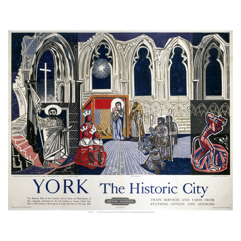 York the Historic City 24" x 32" Matte Mounted Print