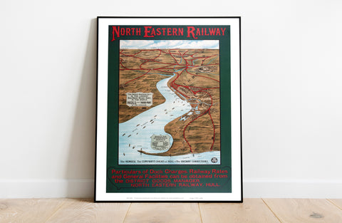 North Eastern Railway - Hull - 11X14inch Premium Art Print