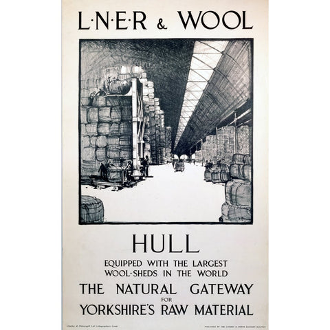 LNER and Wool - Hull 24" x 32" Matte Mounted Print