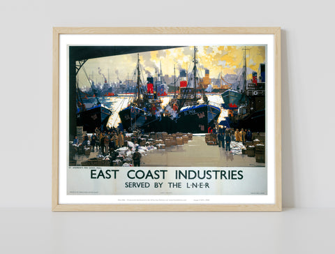 East Coast Industries, Fish Dock Hull - Premium Art Print