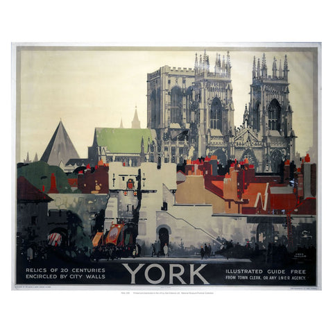 York Relics of 20 Centuries 24" x 32" Matte Mounted Print