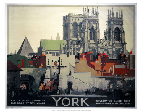 York Relics of 20 Centuries 24" x 32" Matte Mounted Print