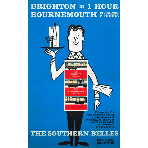 Southern Belles - Brighton and Bournemouth 24" x 32" Matte Mounted Print