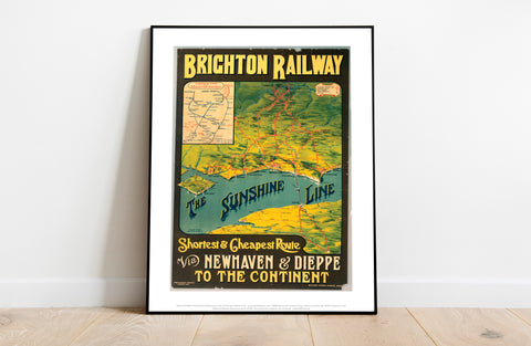 Brighton Railway Newhaven And Dieppe - Premium Art Print