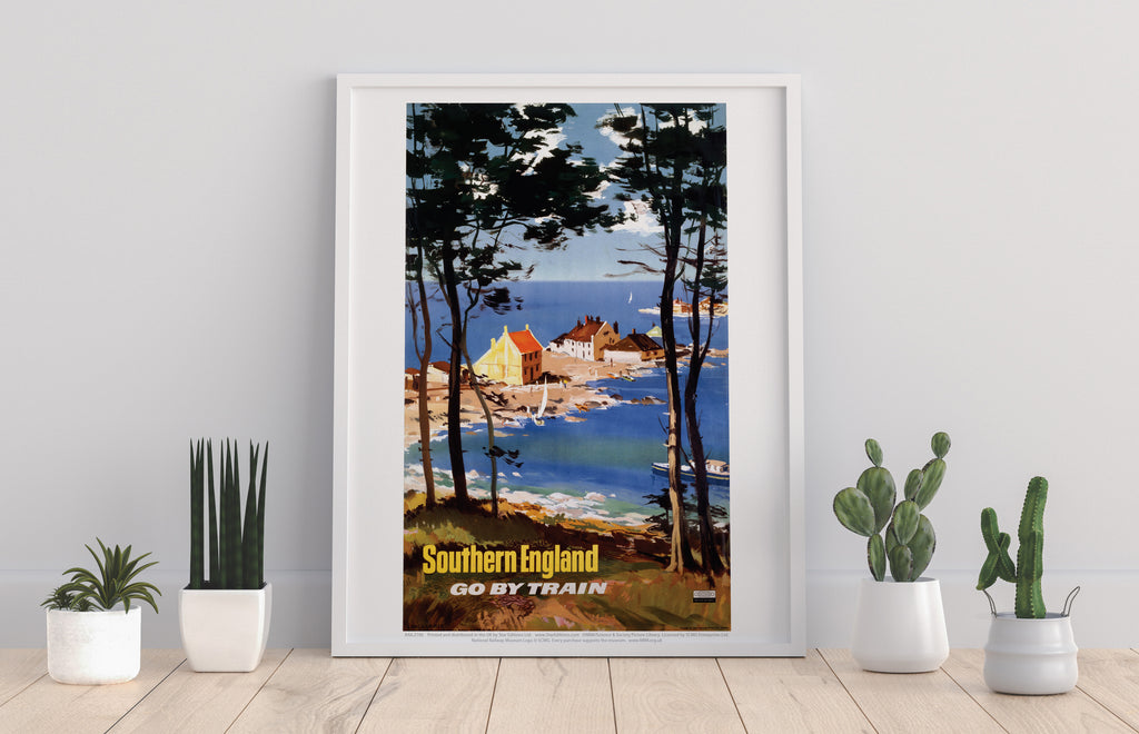 Southern England Go By Train - 11X14inch Premium Art Print