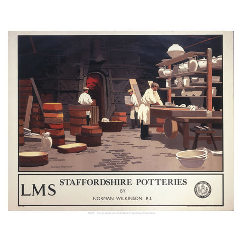 Staffordshire Potteries 24" x 32" Matte Mounted Print