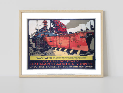 Visit Dockyards Chatham, Portsmouth, Devonport - Art Print