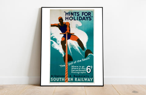 Hints For Holidays - Southern Railway - Premium Art Print