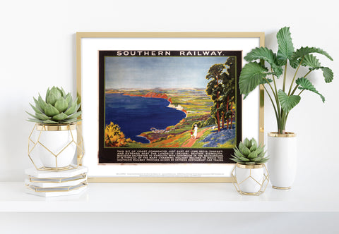Southern Railway Lyme Regis Dorset, Devon - Art Print