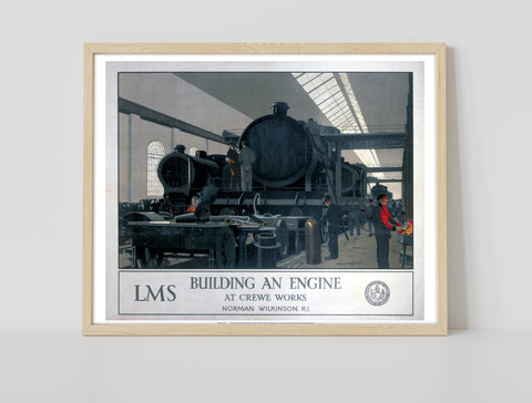 Building An Engine At Crewe Works - 11X14inch Premium Art Print