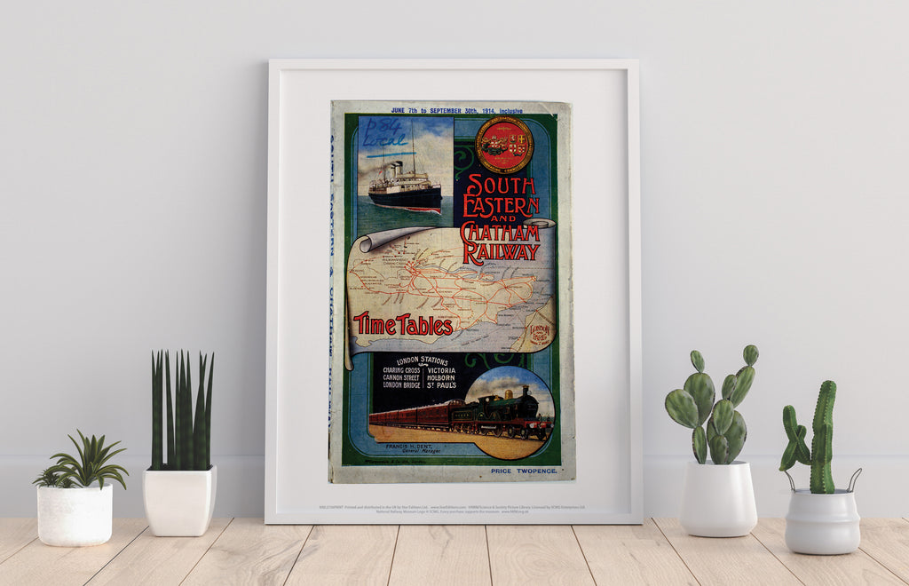 South Eastern And Chatham Railway - 11X14inch Premium Art Print