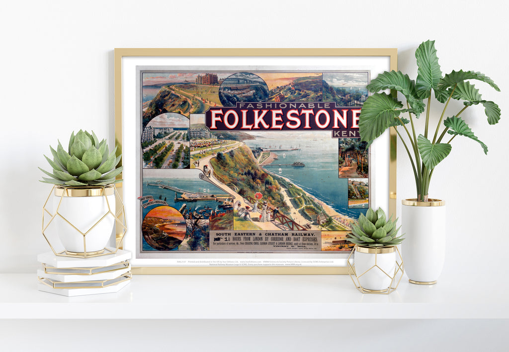 Fashionable Folkestone Kent - 11X14inch Premium Art Print
