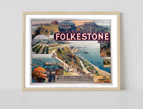 Fashionable Folkestone Kent - 11X14inch Premium Art Print