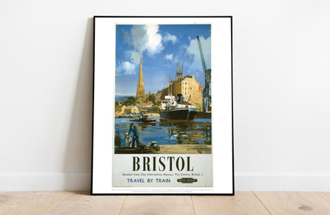 Bristol Boat And Crane - 11X14inch Premium Art Print