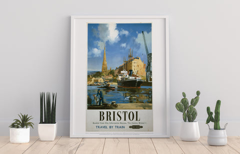 Bristol Boat And Crane - 11X14inch Premium Art Print