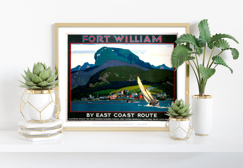Fort William By East Coast Route - 11X14inch Premium Art Print