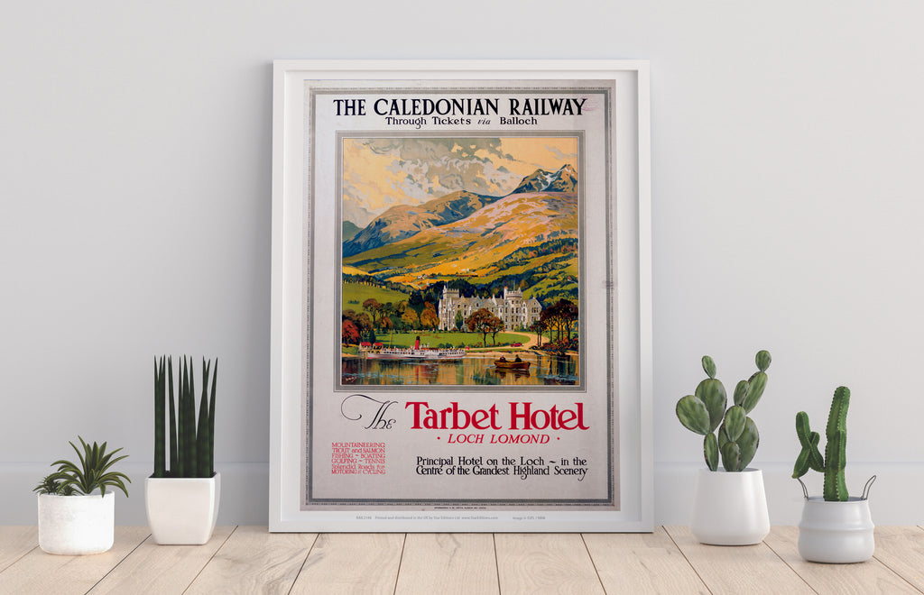 Caledonian Railway Tarbet Hotel - 11X14inch Premium Art Print