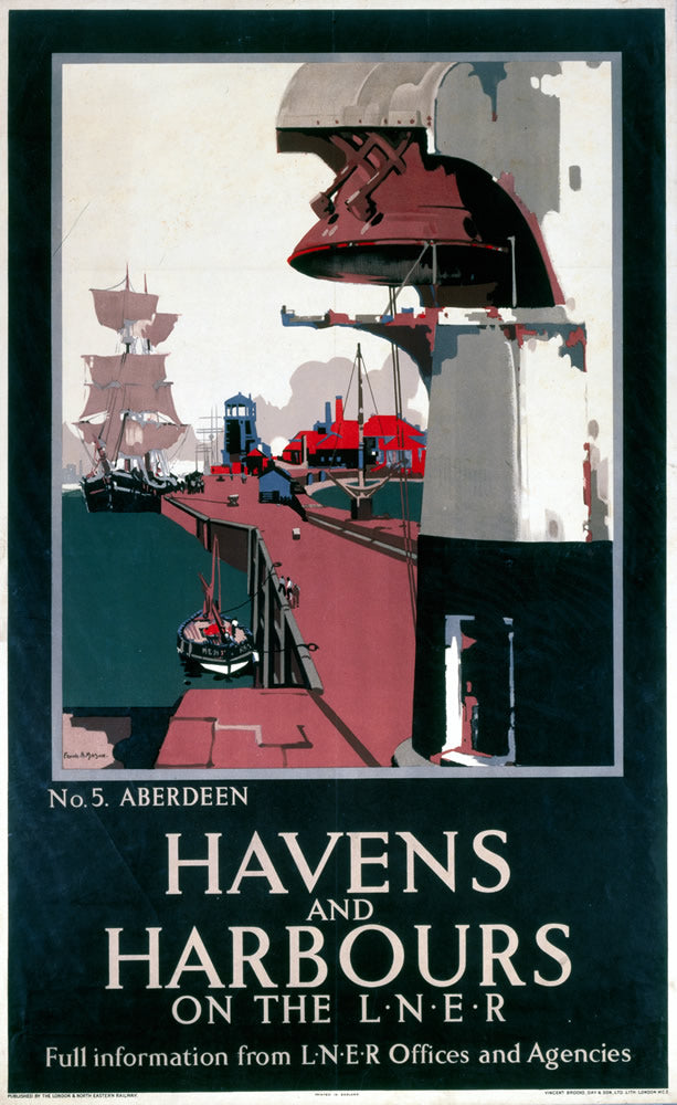 Havens and Harbours Aberdeen 24" x 32" Matte Mounted Print