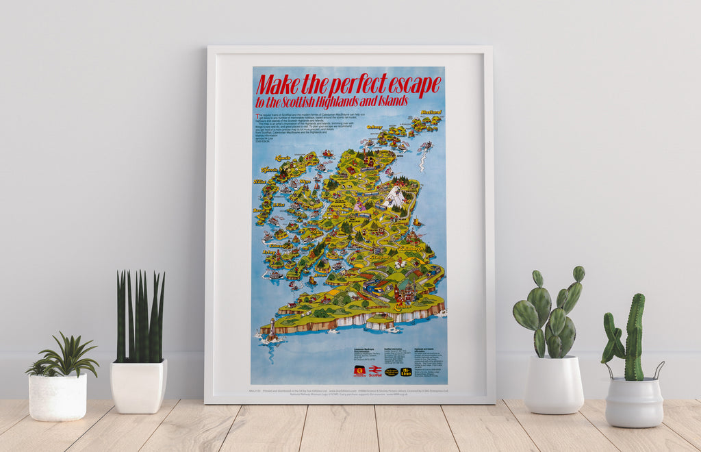 Make The Perfect Escape Scotland - 11X14inch Premium Art Print