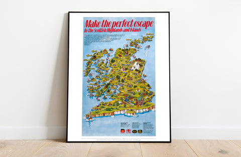 Make The Perfect Escape Scotland - 11X14inch Premium Art Print