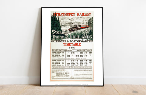 Strathspey Railway - Aviemore And Boat Of Garten Art Print