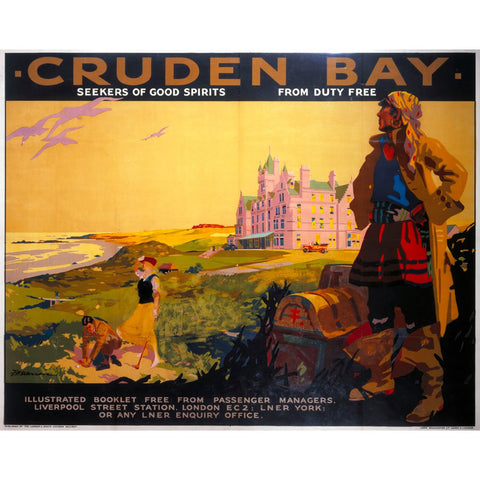 Cruden Bay LNER 24" x 32" Matte Mounted Print