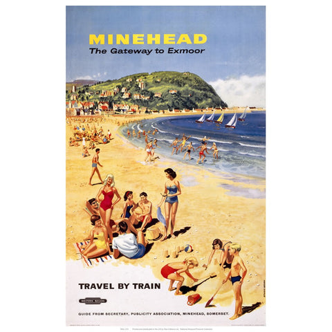 Minehead 24" x 32" Matte Mounted Print